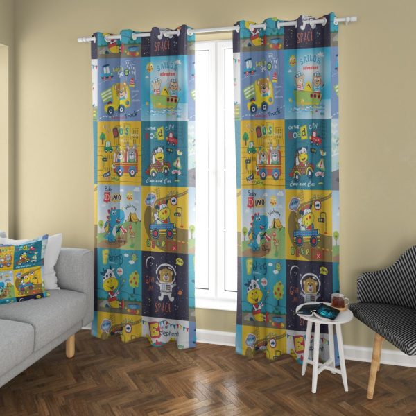 پرده چاپی طرح کودکانه DH00