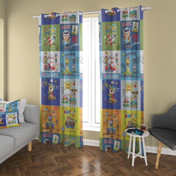 پرده چاپی طرح کودکانه DH011