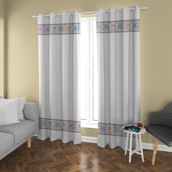 پرده چاپی طرح گلدار DH022