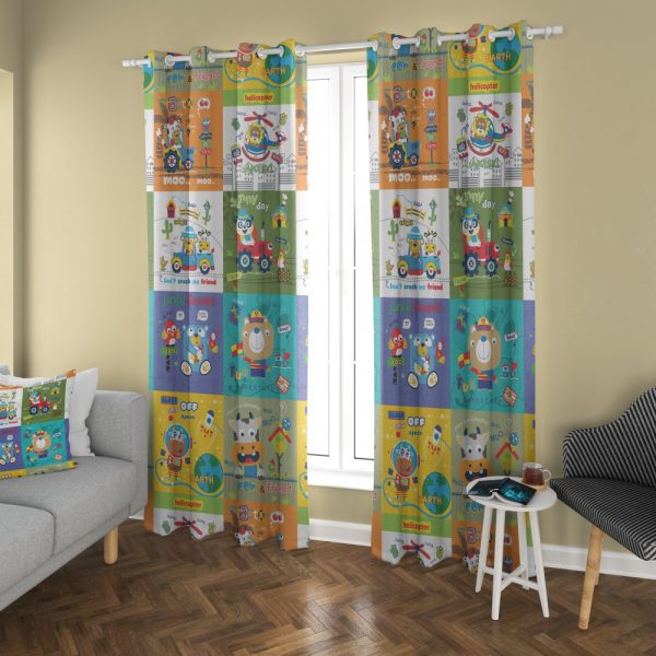 پرده چاپی طرح کودکانه DH023