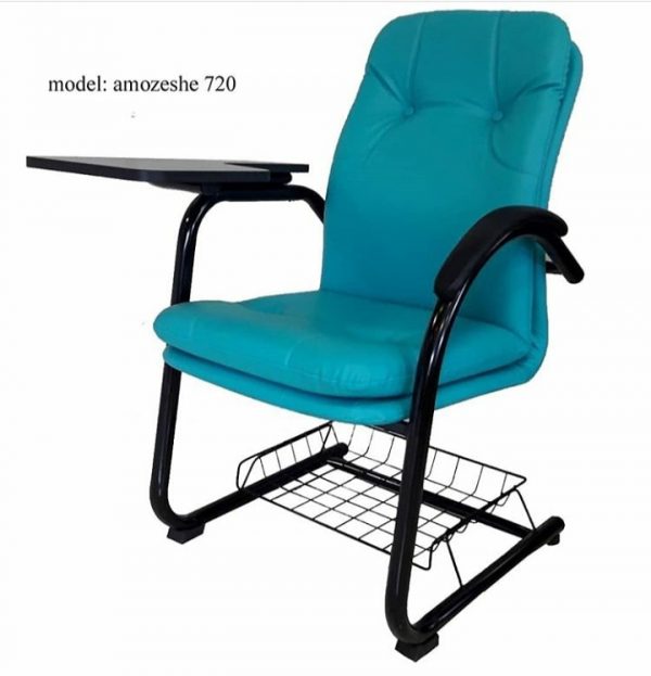 صندلی آموزشی مدل 720 دسته فوم انتگرال صفحه تحریر ام دی اف و آویز کیف