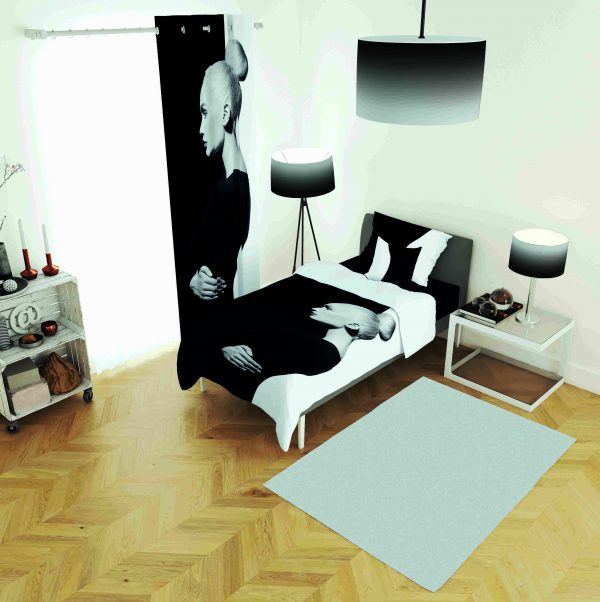 ست پرده و روتختی طرح دختر Girl 11