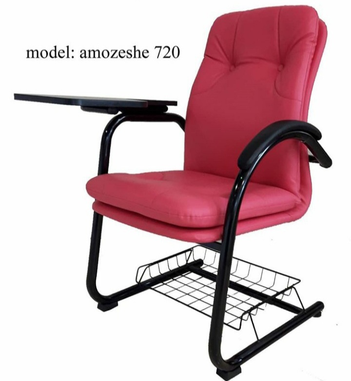 صندلی آموزشی مدل ۷۲۰ دسته فوم انتگرال صفحه تحریر ام دی اف و آویز کیف