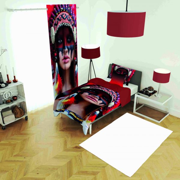 ست پرده و روتختی طرح دختر Girl 15