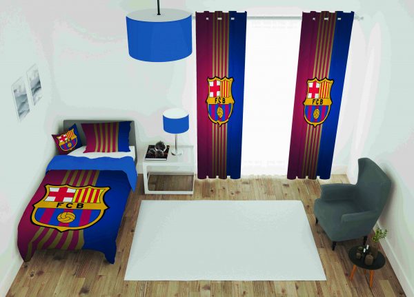 ست پرده و روتختی طرح بارسلونا Barcelona 19