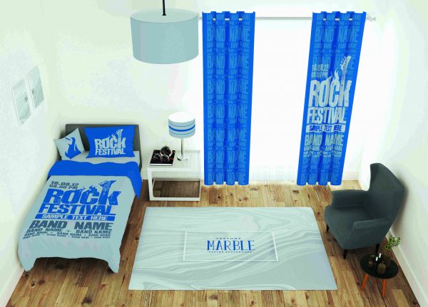 ست پرده و روتختی طرح نوشته writing 21