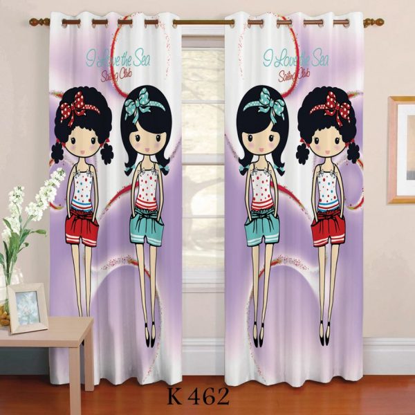 پرده چاپی طرح دختر مدل Z 462