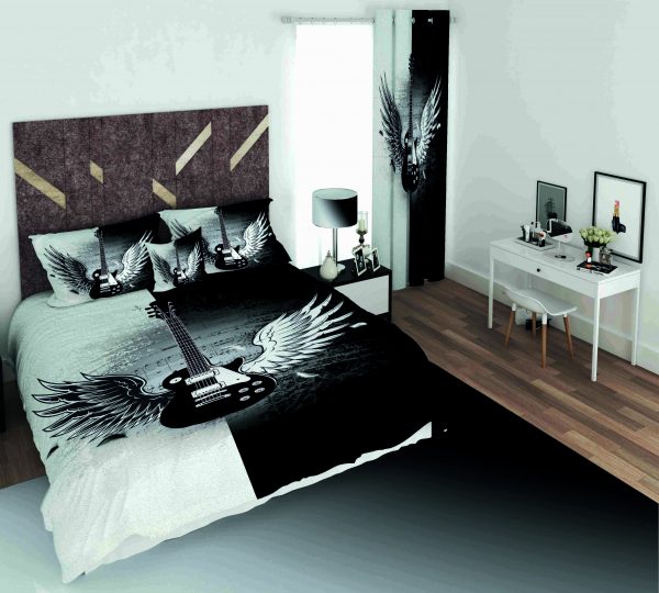 ست پرده و روتختی طرح گیتار Guitar 22