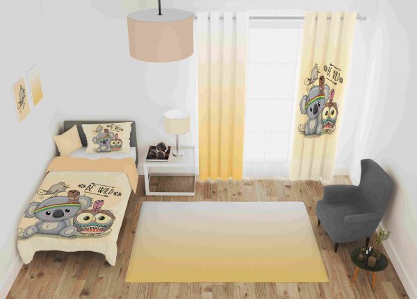 ست پرده و روتختی طرح عروسکی Dolls 23