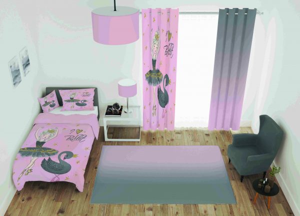 ست پرده و روتختی طرح دختر Girl 24