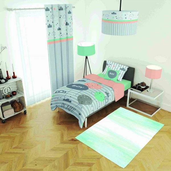 ست پرده و روتختی طرح پسر Boy 29