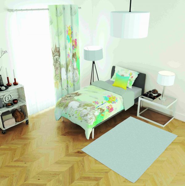 ست پرده و روتختی طرح دختر Girl 26