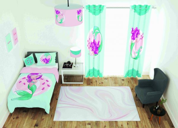 ست پرده و روتختی طرح دختر Girl 27