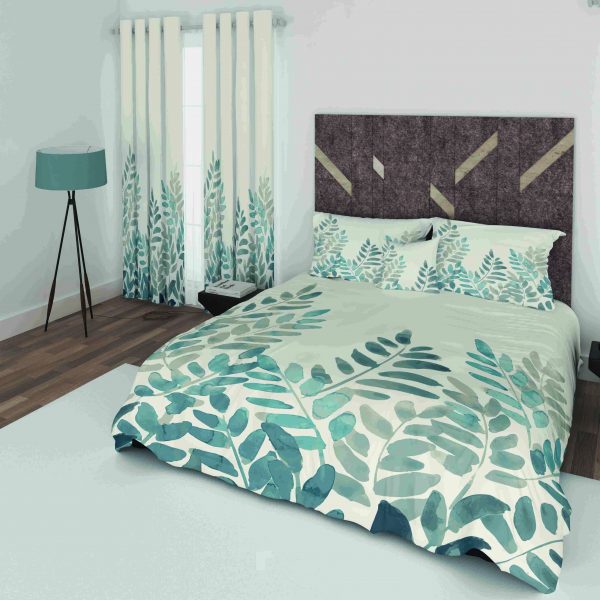 ست پرده و روتختی طرح گل Flower 5