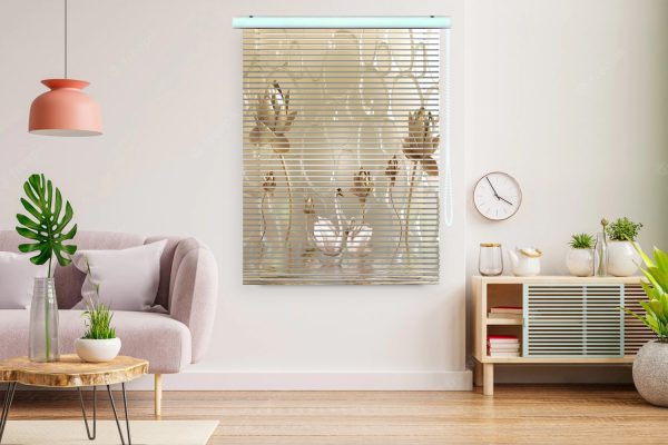 پرده زبرا 3 بعدی طرح قو و گل کد ZB1007