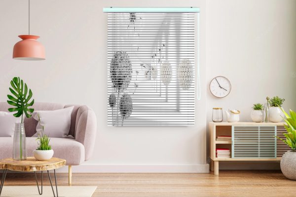 پرده زبرا 3 بعدی طرح گل شاپرک کد ZB1010