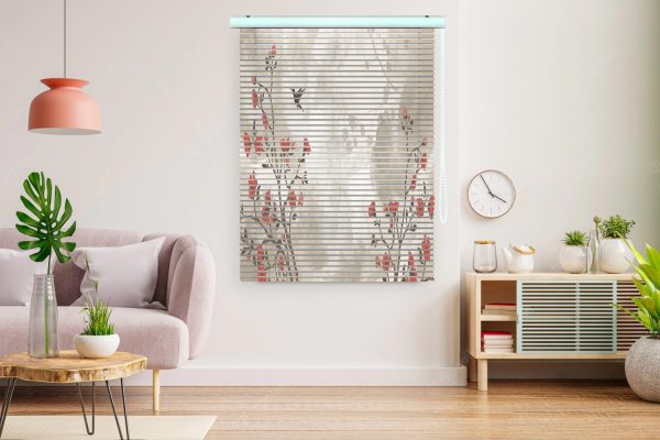 پرده زبرا 3 بعدی طرح گل کد ZB1011