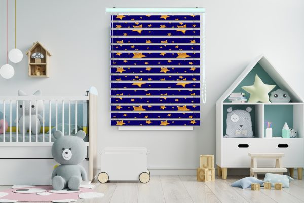 پرده زبرا طرح ستاره کد Z1012