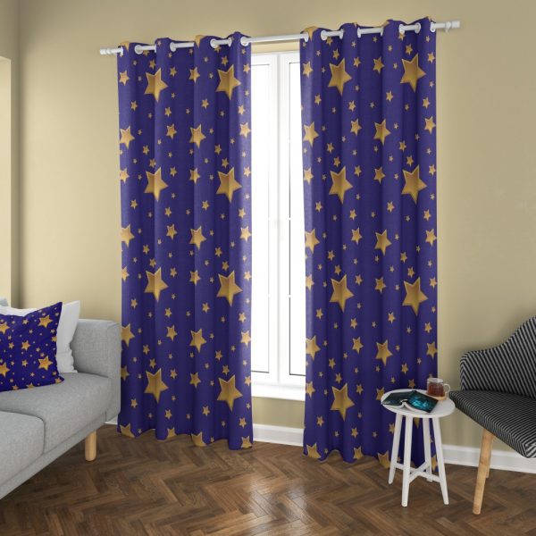 پرده چاپی طرح ستاره DH1012