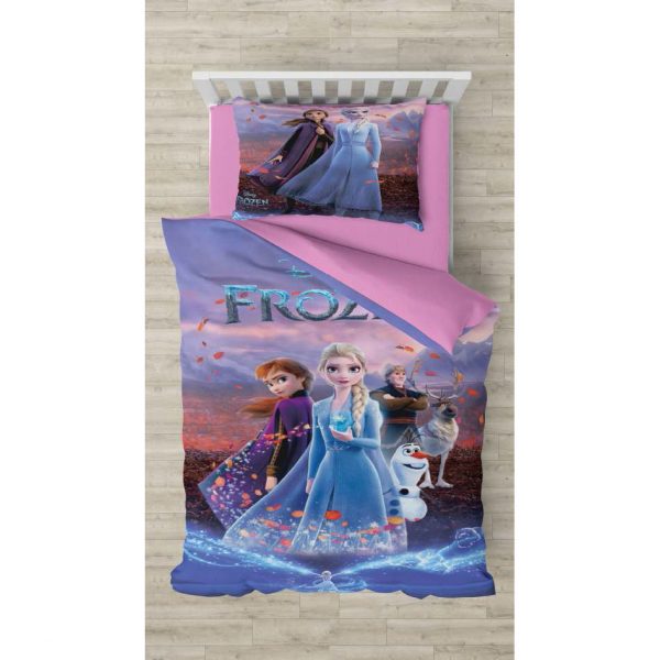 روتختی و ملحفه (تک نفره) طرح فروزن کد 1013