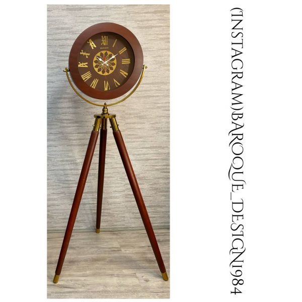 ساعت ایستاده پرنس سه پایه چوبی کد AS1014