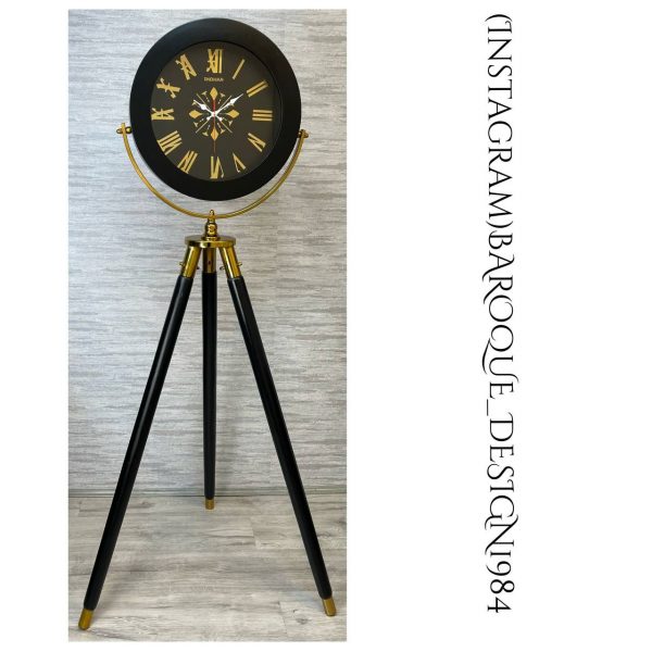 ساعت ایستاده پرنس سه پایه چوبی کد AS1014