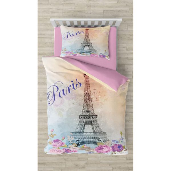 روتختی و ملحفه (تک نفره) طرح پاریس کد 1016