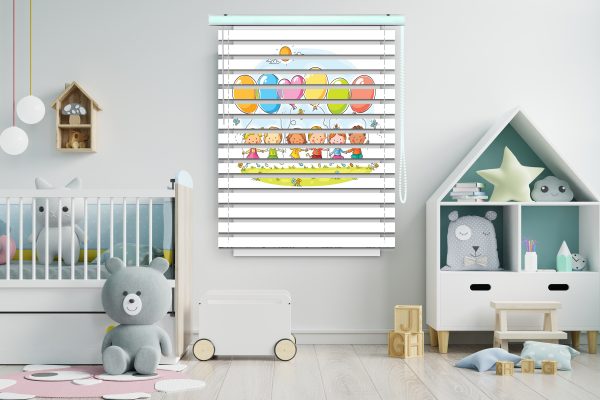 پرده زبرا طرح رنگین کمان کد Z1019