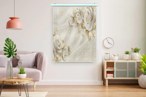 پرده زبرا 3 بعدی طرح گل کد ZB1021