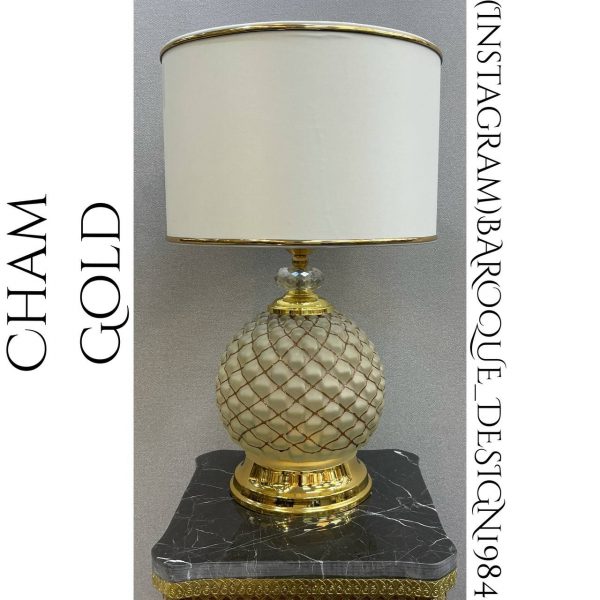 آباژور مدل چام آناناسی طلایی کد AB1019