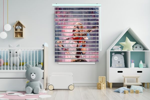 پرده زبرا طرح دختر کد Z1022