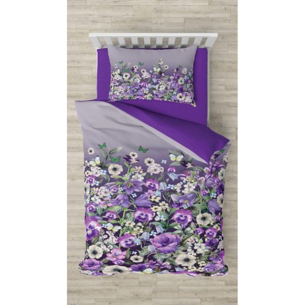 روتختی و ملحفه (تک نفره) طرح گل کد 1023