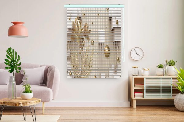 پرده زبرا 3 بعدی طرح گل کد ZB1023