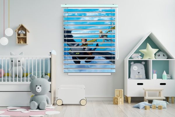 پرده زبرا طرح اژدها سواران کد Z1027