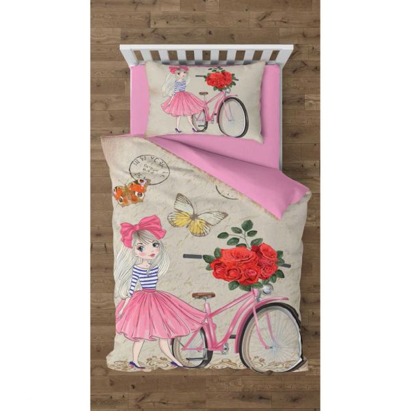 روتختی و ملحفه (تک نفره) طرح دختر کد 1028