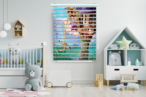 پرده زبرا طرح انیمیشن گیسو کمند کد Z1036