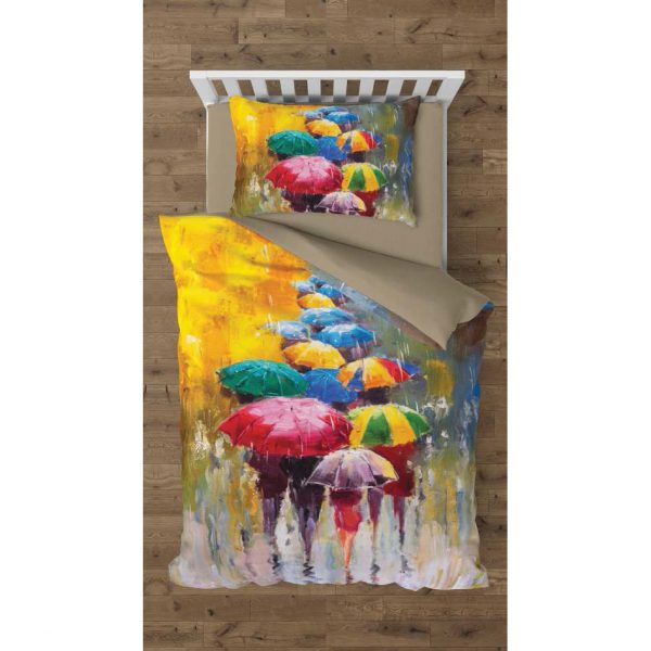 روتختی و ملحفه (تک نفره) طرح چتر کد 1036