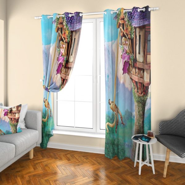 پرده چاپی طرح راپونزل DH1036