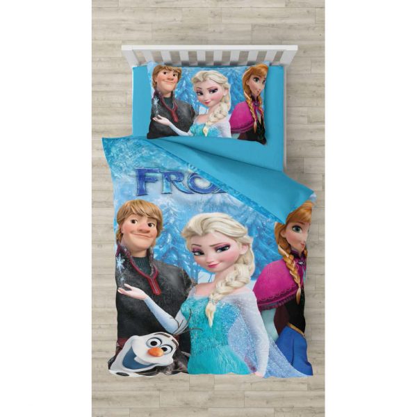 روتختی و ملحفه (تک نفره) طرح فروزن کد 1039