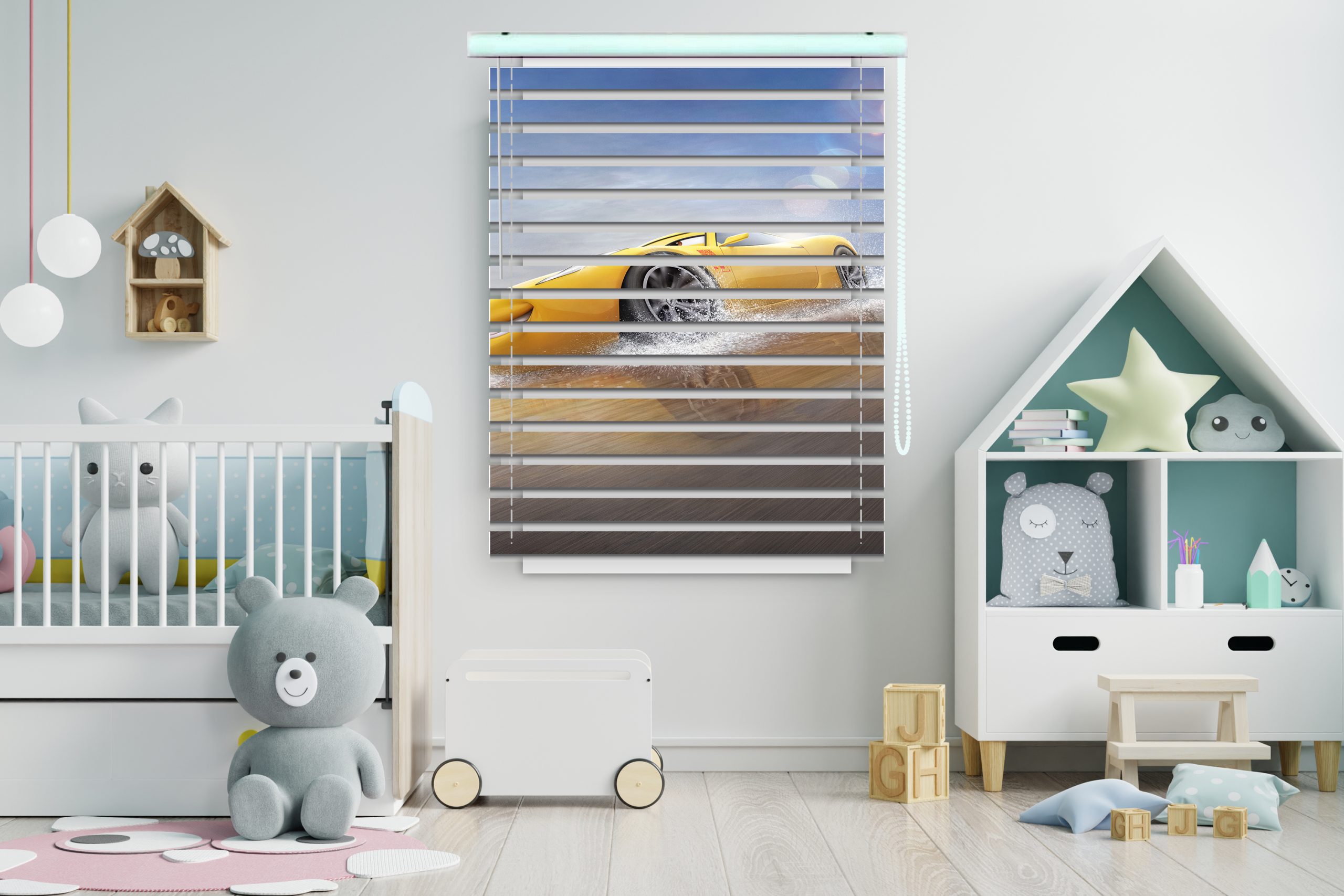 پرده زبرا طرح انیمیشن ماشین ها کد Z1042