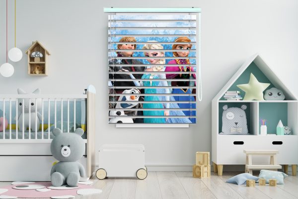 پرده زبرا طرح انیمیشن فروزن کد Z1043