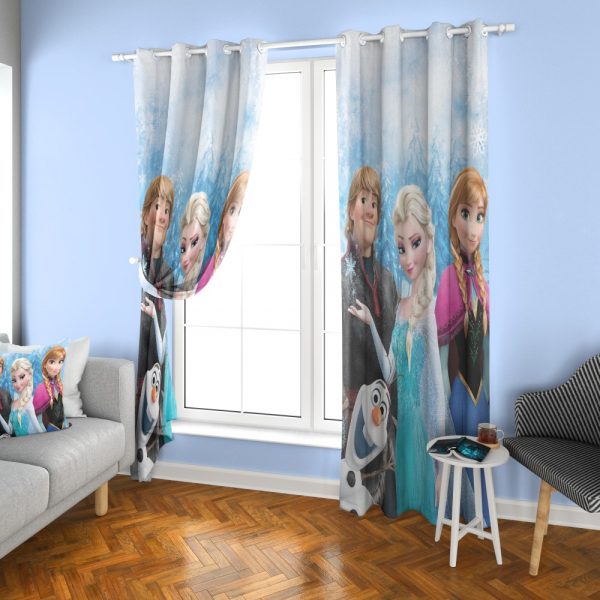 پرده چاپی طرح فروزن DH1043