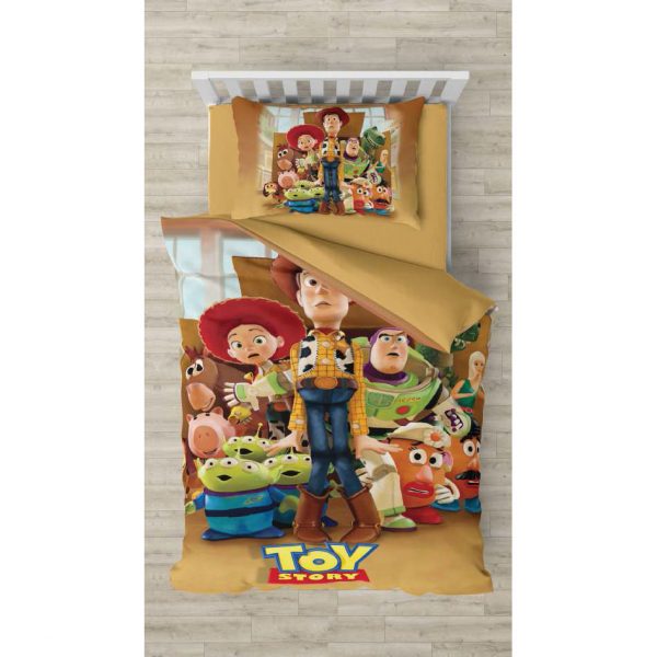 روتختی و ملحفه (تک نفره) طرح داستان اسباب بازی ها کد 1045