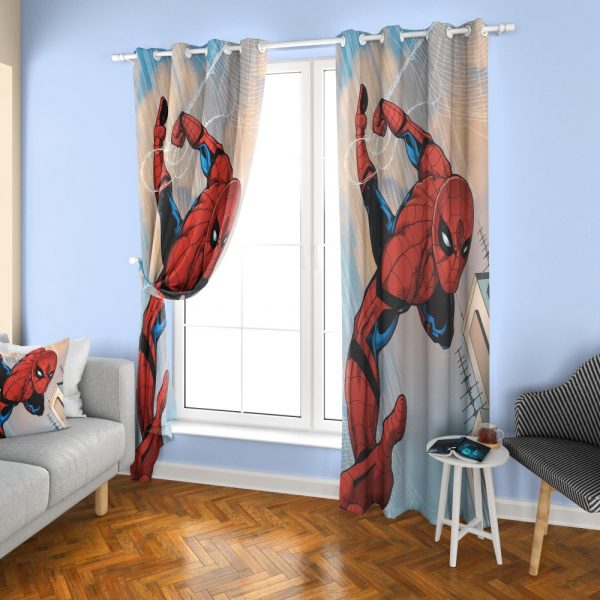 پرده چاپی طرح مرد عنکبوتی DH1046