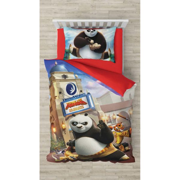 روتختی و ملحفه (یک نفره) طرح پاندا کونگ فو کار کد 1049