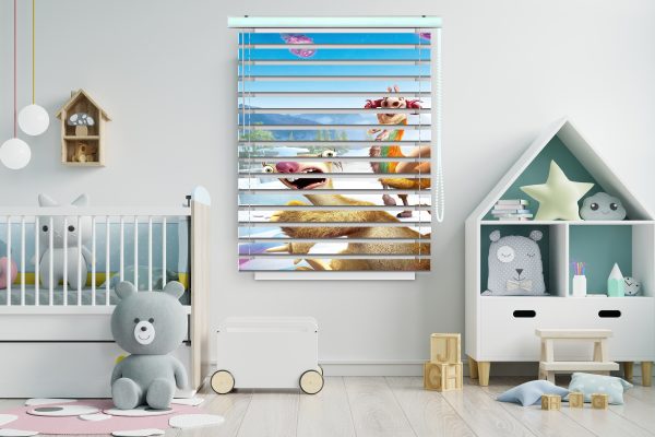 پرده زبرا طرح انیمیشن عصر یخبندان کد Z1050