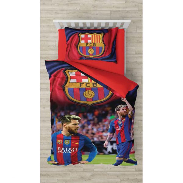 روتختی و ملحفه (یک نفره) طرح بارسلونا کد 1050