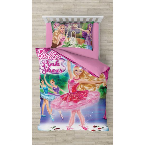 روتختی و ملحفه (یک نفره) طرح باربی کد 1051