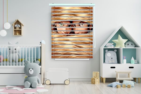 پرده زبرا طرح انیمیشن گیسو کمند کد Z1057