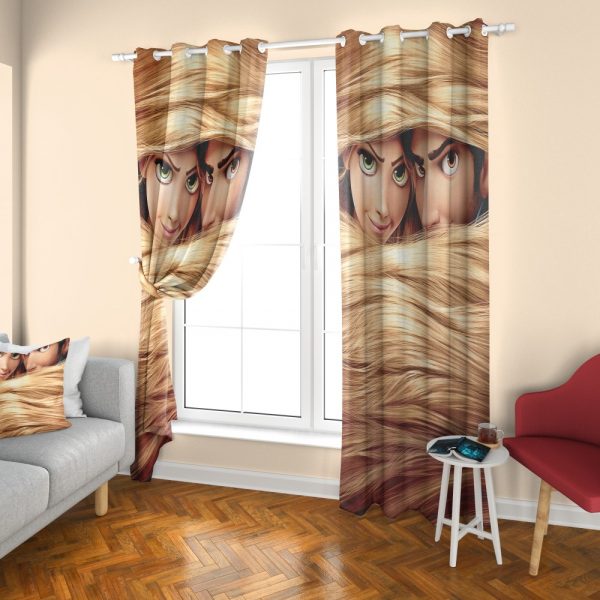 پرده چاپی طرح راپونزل DH1057